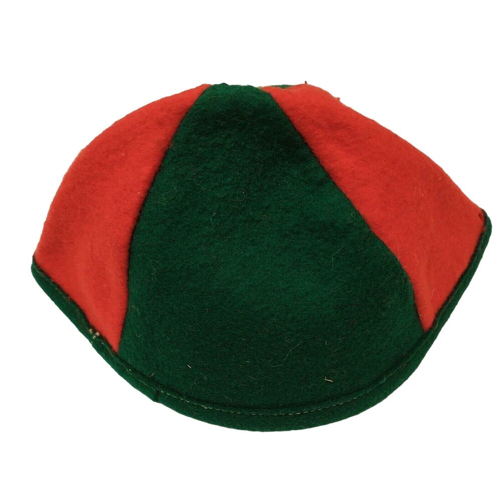 German Felt Yamaka Skullcap Beanie Hat Stuttgart Souvenir Cap Vtg 50's - Picture 4 of 6